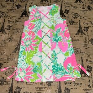 Lily Pulitzer Girls Pink Multi Floral Shift Dress Size 7
Excellent Condition